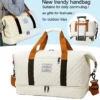 Gesteppte Reise-Reisetasche, mehrfarbig, lässig, einzelne Umhängetasche für Urlaub, Reisen, Fitnessstudio, Alltag, Gepäck, Festival, Geschenke 1