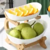 2/3 schicht Obst Platte Hause Wohnzimmer Kunststoff Snack Gericht Kreative Moderne Getrocknete Obst Korb Candy Dish Kuchen Stehen Salat schüssel 3