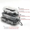 Robuste ABS-Campingbox, stoßfest, transparent, versiegelt, Aufbewahrungsbox, Ausrüstung, Trockenbox, professioneller wasserdichter Werkzeugkasten 6
