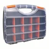 Aufbewahrungsbox für Hardware-Teile, Teile-Organizer mit herausnehmbaren Trennwänden, Klappdeckel zum Aufbewahren von Muttern, Bolzen, Schrauben, Nägeln, kleinen Hardware