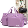 Unisex-Reisegepäcktasche mit großem Fassungsvermögen, Sport-Sporttasche, perfekt für den Wochenende, Übernachtungsgepäcktasche mit Schuhfach