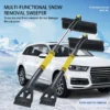 2025 Neue 3-in-1 ausziehbare Auto-Schneeschaufelbürste mit Eiskratzer, Windschutzscheiben-Deicer-Entferner-Werkzeug für das automatische Abtauen im Winter 1