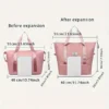 Doppelschichtige, erweiterbare Gepäcktasche mit großem Fassungsvermögen, neue multifunktionale, faltbare, tragbare Sporttasche, Sport-Reisetasche 5