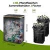 140-Liter-Sammelbehälter für Flaschen mit Deckel, große Aufbewahrung von Einlagenflaschen, Behälter leise und Aufbewahrung von Glasabfällen 2
