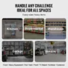 SucceBuy 1000LBS Aluminium-Wäscheständer, 20,3 cm, 30,5 cm, vom Boden weg, verstellbares Aluminium-Lebensmittelaufbewahrungs-Bodenregal für Küchen, Garagen 6