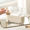 Toilettenaufbewahrungsbox für den Hausgebrauch, mit transparentem Deckel, zur Aufbewahrung von Make-up-Tüchern und Make-up-Paletten