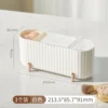 Toilettenaufbewahrungsbox für den Hausgebrauch, mit transparentem Deckel, zur Aufbewahrung von Make-up-Tüchern und Make-up-Paletten 5