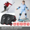 BraceTop 6 Teile/satz Knieschützer für Teenager und Erwachsene Ellenbogenschützer Handgelenkschützer Schutzausrüstung für Rollschuhlaufen Skateboarden Radfahren Sport 2