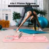 4-in-1 Pilates Reformer Fitnessbrett, verstellbares Push-Up-Board, Brust- und Bauchtraining, Trainingsgerät für das Heim-Fitnessstudio 4