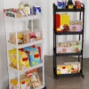 Haushalt Multi-schicht Kleine Warenkorb Lagerung Rack Boden Zu Boden Küche Schlafzimmer Badezimmer Lagerung Rack Lagerung Rack Mit Rädern 4