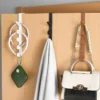 Behind The Door Storage Hook Space-Saving Coat & Bag Hanger for Dorm Office School Locker Wardrobe Organization 4
