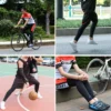 ROCKBROS Anti UV400 Radfahren Beinlinge Kompression Knie Pad Schutz Bein Ärmel Outdoor Sport Sicherheit Fußball Laufen Leggings 5