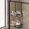 No-Drill Dusch wanne | Badezimmer Glastür Aufbewahrung skorb | Handtuch Organizer Rack für bequemen Bade raum 1