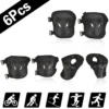 Frauen Männer Ellenbogen Handgelenk Knie Pads Schutz Getriebe Set Skate Roller Radfahren Fahrrad 6 stücke set von rollschuhlaufen eis schutz knie pad 2