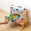 Doppelschichtige Baustein-Aufbewahrungsbox, großes Fassungsvermögen, Schraubenmutter, Kunststoff-Organizer, Hardware, Kleinteile, Behälter, Sortieren von Werkzeugkoffer 3