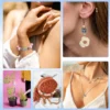 7/43 Stück verschiedene silbrige Perlen und Perlen sortierte, DIY-Armbänder, Halsketten, Ohrringe, Telefonketten, Geschenkdekorationszubehör 6