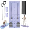 Pilates-Board zu Hause, Pilates-Board, faltbar, 4-in-1-Übungsrad, Roller-Übungsausrüstung für Heim-Fitnessstudio, Workout-Trainer