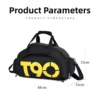 TINSOL T90 Reise Duffle Gym Rucksack Frauen Fitness Boston Gepäck Handtasche Sport Schuh Schulter Wochenende Große Tote Zug Tasche Mann 6