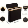Badezimmer-Toilettenpapier-Aufbewahrungskorb, Bad-Organizer mit Deckel, sichtbarer Taschentuchhalter für Badezimmer-Accessoires, wasserdichtes Design 2