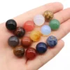 20 teile/satz 8/12mm Naturstein Zufällige Farbe Runde Perlen Ohne Löcher Lose Achat Kristall Perlen für schmuck Machen DIY Zubehör 3