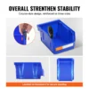 SucceBuy Aufbewahrungsbehälter, 24 Stück, stapelbarer Organizer, 12,7 x 10,2 x 7,6 cm, freistehendes, abgestuftes Regal für Garage, hängender Stapelbehälter 4
