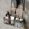 Duschregal, WC-Duschregal ohne Bohrinstallation, Badezimmer-Aufbewahrungskorb für Duschraum und Badeprodukte 5