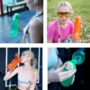 1pc Luft Wasser Flasche Mit 1pc Zufällige Geschmack Pods Tragbare Transparent Mit Stroh Auslaufsicher Geeignet für Outdoor Sport 2