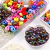 Bunte UV-Radkristallperlen mit großem Loch, Glasabstandshalter, lose Perlen, 14 mm, für Schmuckherstellung, Armbänder, Halsketten, DIY-Zubehör 5