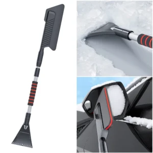 3-in-1-Windschutzscheiben-Schneerentferner, universeller einziehbarer Schneeentferner, Frontscheibe, Eiskratzen, Abtauen, Besen, automatisches Reiniger-Werkzeug