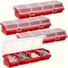 1/5 Stück Organizer-Box mit mehreren Fächern für Schrauben und Kleinteile – langlebiger Kunststoff-Hardware- und Schmuckaufbewahrungskoffer 4