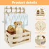 Holz Baby Dusche Lagerung Korb Baby Spielzeug Lagerung Kiste mit Griff Dekor Mehrzweck Geschenk Korb für Jungen Mädchen Neue Eltern 5