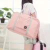 Faltbare Reisetasche für Flugzeuge, Handgepäcktasche für Damen und Mädchen, leicht, großes Fassungsvermögen, Sport, Wochenendausflug über Nacht 1