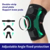1PCS Professionelle Sport Sicherheit Knie Unterstützung Klammer Patella Knie Pads Loch Sport mit Metall Platte Schwarz