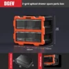 DGEV 2/4 Multi-Grid-Schubladen-Teilebox, Wandmontage, Schraubenklassifizierung, Komponentenbox, Aufbewahrungsbox für elektronische Komponenten, Werkzeugkasten 5
