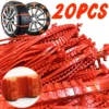 NEUE 2-50Pc Auto Reifen Schnee Ketten Anti-skid Winter Outdoor Auto Reifen Rad Kette Notfall Doppel rillen Anti Slip Auto Zubehör