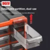 DGEV 2/4 Multi-Grid-Schubladen-Teilebox, Wandmontage, Schraubenklassifizierung, Komponentenbox, Aufbewahrungsbox für elektronische Komponenten, Werkzeugkasten 2