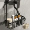 Duschregal, WC-Duschregal ohne Bohrinstallation, Badezimmer-Aufbewahrungskorb für Duschraum und Badeprodukte