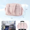 BAGSMART Reise-Seesack, Sporttasche für Damen, mit Nassfach, Handgepäck, Weekender-Schultertasche, Boston-Tasche, wasserdichte Strandtaschen 4