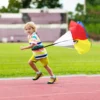 Kind Fallschirm Kindergarten Fallschirm Spiele Fußball Sport Training Widerstand Laufen Drag Kind Geschwindigkeit Regenschirme Drags Ausrüstung 1
