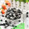 100 teile/los Acryl Linsen Spacer Perlen Gemischt Set Für DIY Schmuck Armband Halskette Ohrringe Etc Handgemachte Accessoires 4