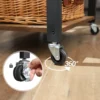 VASAGLE Küchenregal auf Rollen, Servierwagen mit 3 Ebenen, Küchenwagen, Mikrowellen-Regal, für Mini-Backofen 6