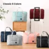 Faltbare Reisetasche für Flugzeuge, Handgepäcktasche für Damen und Mädchen, leicht, großes Fassungsvermögen, Sport, Wochenendausflug über Nacht 2
