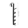 Behind The Door Storage Hook Space-Saving Coat & Bag Hanger for Dorm Office School Locker Wardrobe Organization 6