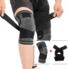 1PC Sport Knie Pads Straps Druck Feste Nylon Knie Pads Fitness Gewichtheben Outdoor Bergsteigen Kniegelenk Schutz