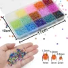 15 Gitter Set Box 2 3 4mm Hirse Perlen Glas lose Perlen für Schmuck herstellung DIY Armbänder Halskette hand gewebte dekorative Lieferungen 4