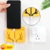 Universal Handy Wand Halter Wand Halterung Handy Lade Haken Hängen Ständer Halterung Haken Lade Lagerung Box Organizer 1