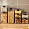 Versiegelte Gläser Küche Getreide Lagerung Organizer Große Tank Kunststoff Feuchtigkeit-beständig Lagerung Box Haushalt Gewürz Gläser Set