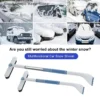 Mehrzweck-Schneeschaber mit automatischer Bürste, skalierbares, abnehmbares Frost- und Schneeräumwerkzeug für Windschutzscheiben 1