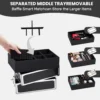 4-in-1 hoher Kosmetikkoffer, Make-up-Box, Make-up-Schönheitswagen auf Rädern, Make-up-Koffer, Organizer, Rollbox, Nageltechniker-Koffer 5