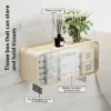 An der Wand montierte Make-up-Aufbewahrungsbox zum Aufhängen, Kosmetik-Organizer, stanzfrei, staubdicht, Aufbewahrungsregal mit Deckel, Taschentuchbox für Badezimmer 6